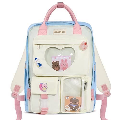 Kawaii Pin Display Backpack for Girls