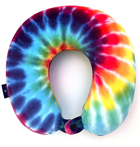 Travel Memory Foam Neck Pillow with Snap Strap