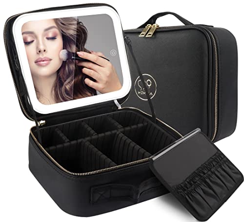 MOMIRA Portable Makeup Bag with Light and Mirror