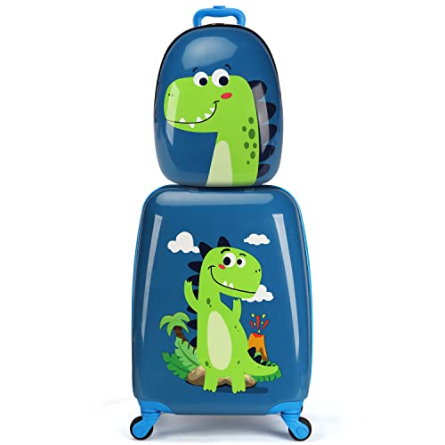 emissary Kids Luggage With Wheels - Dinosaur Theme