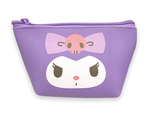 Kuromi Face Boat Type Cosmetics Small Pouch Bag