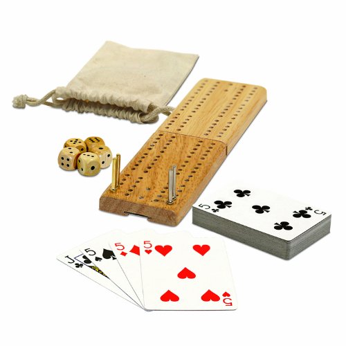 Travel Cribbage Board Game Set