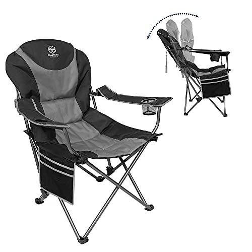Reclining Camping Chair with Cup Holders