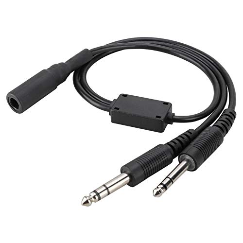 Helicopter to General Aviation Headset Adapter Cable