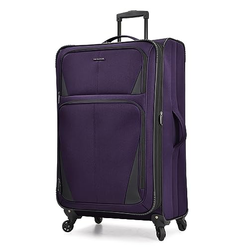 U.S. Traveler Aviron Bay Softside Luggage, Purple, 30-Inch