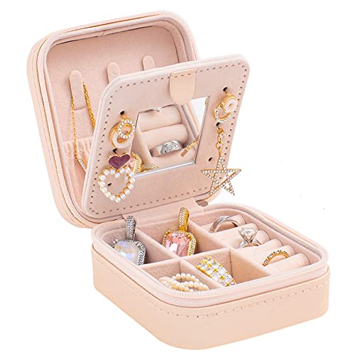 KElofoN Travel Jewelry Case - Compact Organizer Box for Girls and Women