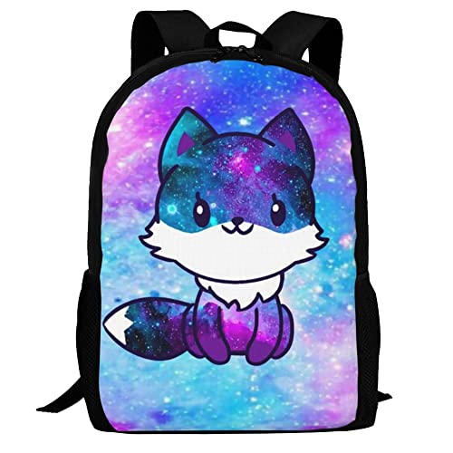 HUIANBPO Galaxy Fox Pattern Backpack