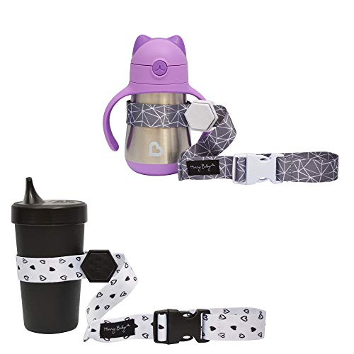 Sippy Cup Straps with Non-Slip Rubber Grip 2 Pack