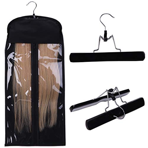 Hair Extension Hanger with Storage Bag