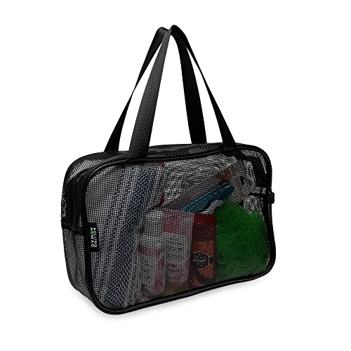 Large Black Portable Travel Bathroom Essentials Toiletry Bag