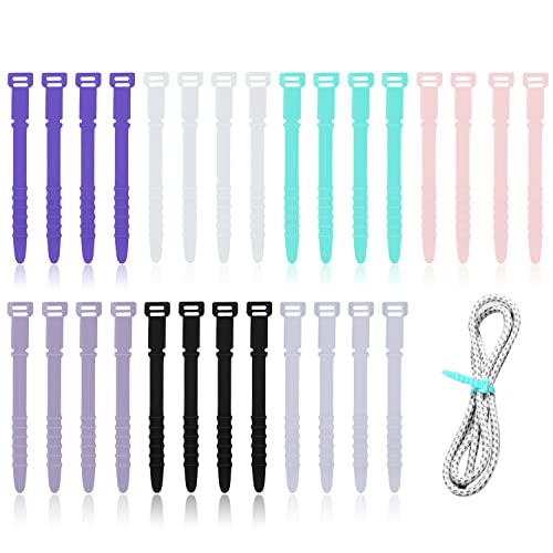 28pcs Reusable Wire Ties: Keep Your Cables Organized!