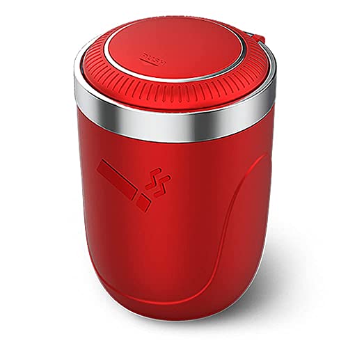 BALUME Car Ashtray with Blue LED Light