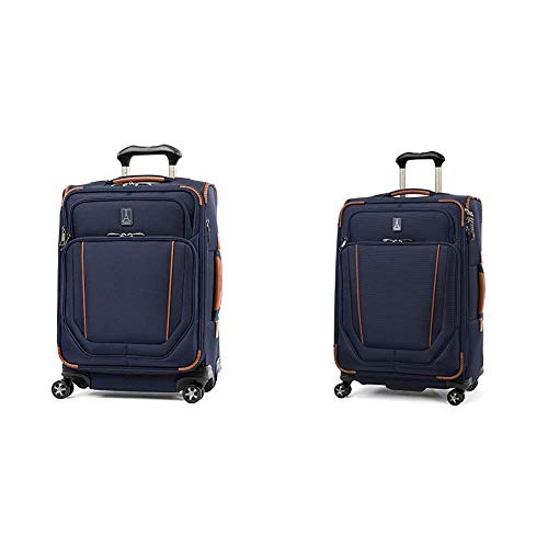 Travelpro Crew Versapack-Softside Spinner Wheel Luggage, Patriot Blue (2-Piece Set)