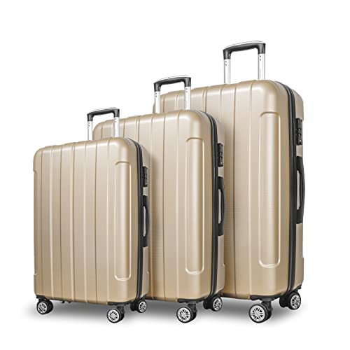 FOCHIER F 3pc Hard Shell Luggage Sets Suitcase Set