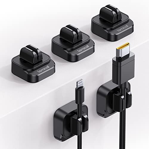 Cable Spring Holder Clips - Cord Organizer for Desk