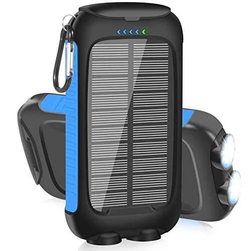 Solar Charger Power Bank with Built-in Solar Panel