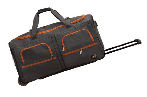 Rockland Rolling Duffel Bag - Charcoal