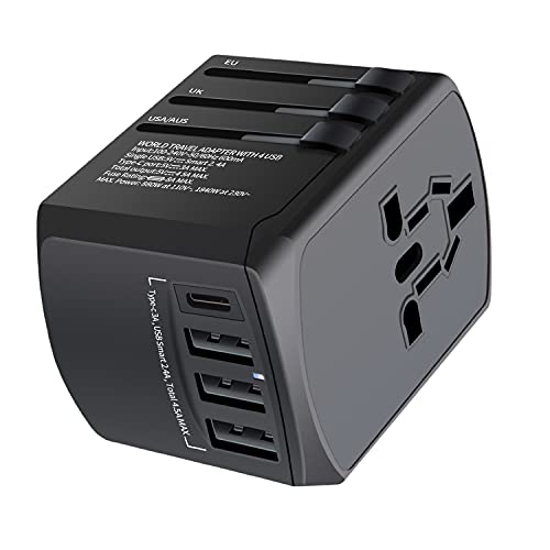 Worldwide Travel Charger with Multiple USB Ports