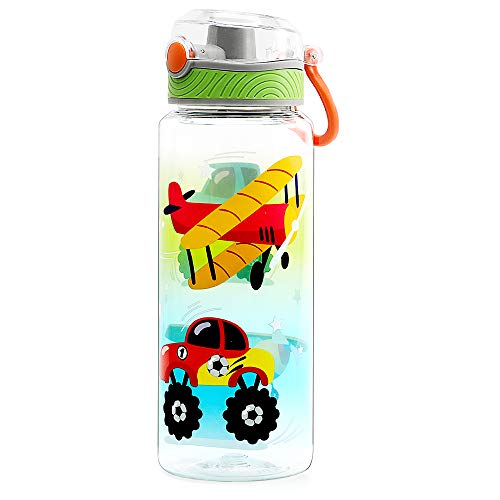 Home Tune Cute Water Bottle for Kids - Airplane & Truck