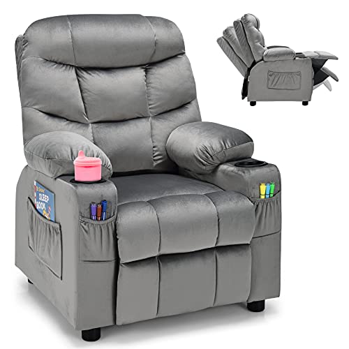 Kids Recliner Chair with Cup Holder