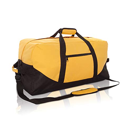 DALIX Adventure Gym Sports Duffle Bag in Gold