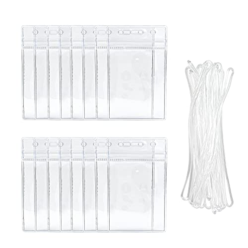 Clear Plastic Luggage Tags - 50 Pieces