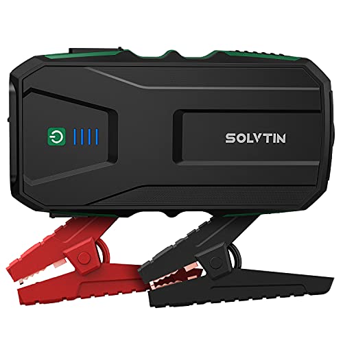SOLVTIN S6 Jump Starter - Portable Car Starter with Smart Jumper Cables and Power Bank
