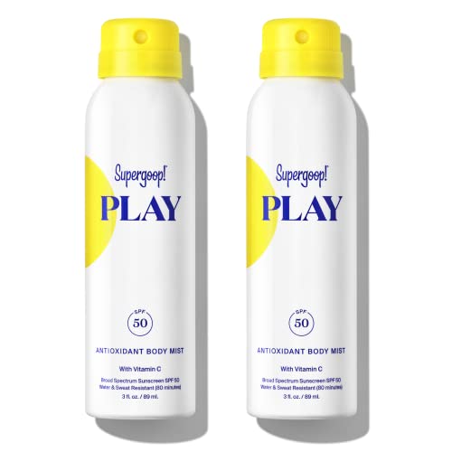 Supergoop! PLAY SPF 50 Antioxidant Body Mist - Reef-Friendly Sunscreen Spray
