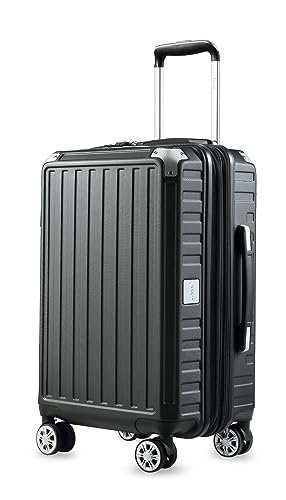 LUGGEX Carry On Luggage 22x14x9 - Expandable Polycarbonate Hardside Suitcase