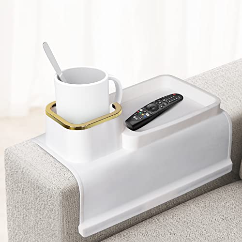 Silicone Cup Holder Tray for Arm Chair Couch
