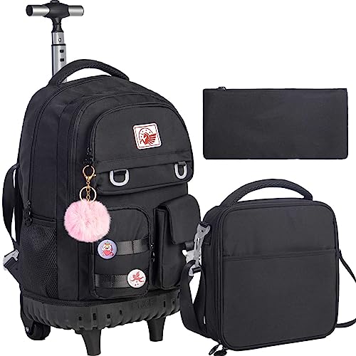 CCJPX Rolling Backpack for Girls Women