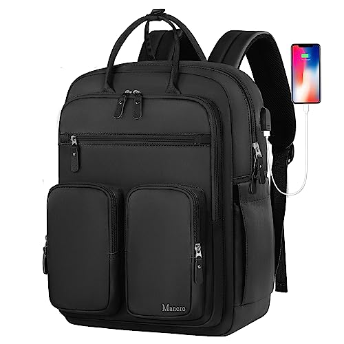 Mancro Dad Diaper Bag Backpack with USB Charging Port