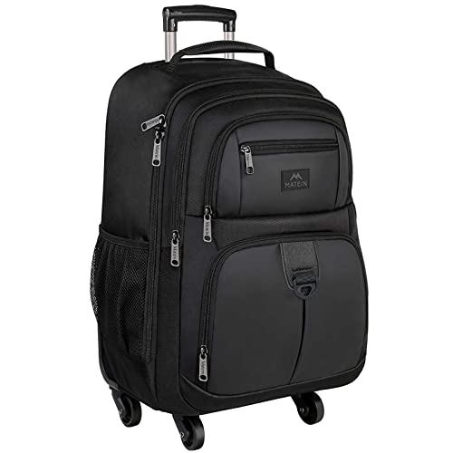 18-inch Large Travel Laptop Roller Backpack with 4 Wheels