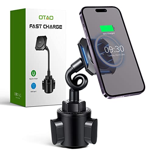 HVDI Mag-Safe 15W Car Cigarette Lighter Wireless Charger, Magnetic