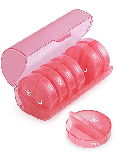 TookMag Pill Organizer - Large Capacity 7 Day Pill Cases