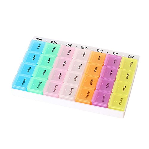 LazyMe Weekly Pill Box Meds Case