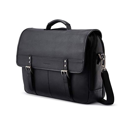 Samsonite Classic Leather Flapover Briefcase