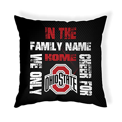 Ohio State Buckeyes Cheer for Throw Pillow
