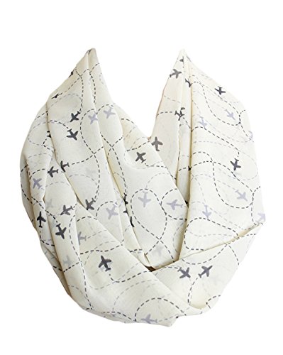 Etwoa Airplane Travel Infinity Scarf