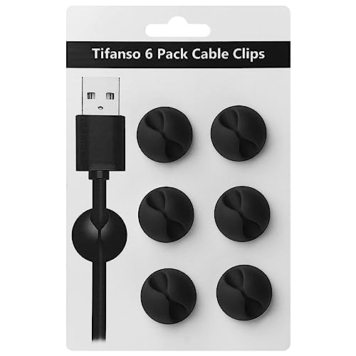 tifanso Cable Clips - Wire Organizer for Desk, Home and Office