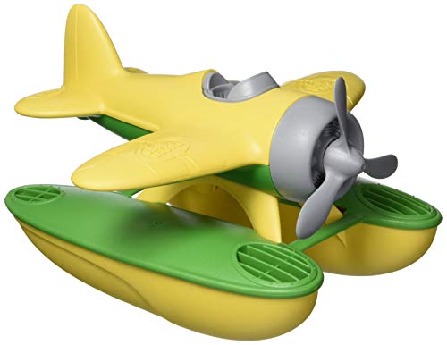 Green Toys Seaplane - Pretend Play, Motor Skills, Kids Bath Toy Floating Vehicle