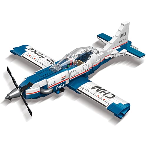 T-6a Jet Airplane Building Block Set
