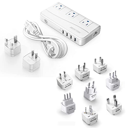 BESTEK Voltage Converter & Travel Plug Adapter Set
