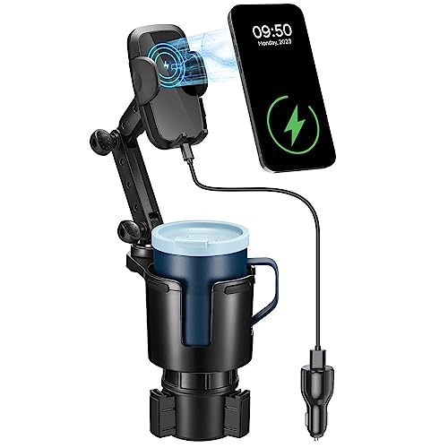 THIS HILL 3-in-1 Car Wireless Charger Cup Holder