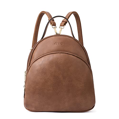 CLUCI Small Leather Women's Backpack Handbag