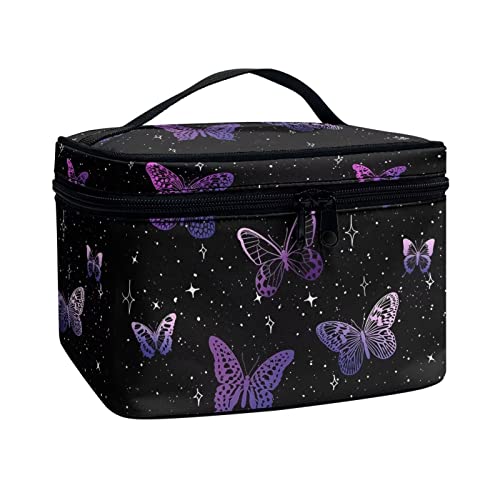 Cool Butterfly Large Makeup Bag