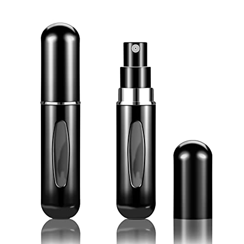 Vonovo Portable Mini Refillable Perfume Atomizer Bottle Atomizer Travel Size Spray Bottles Accessories 5 Sets of 5ml/0.2oz