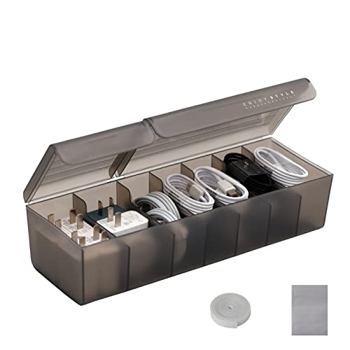 Plastic Cable Organizer Box with Ties and Tags