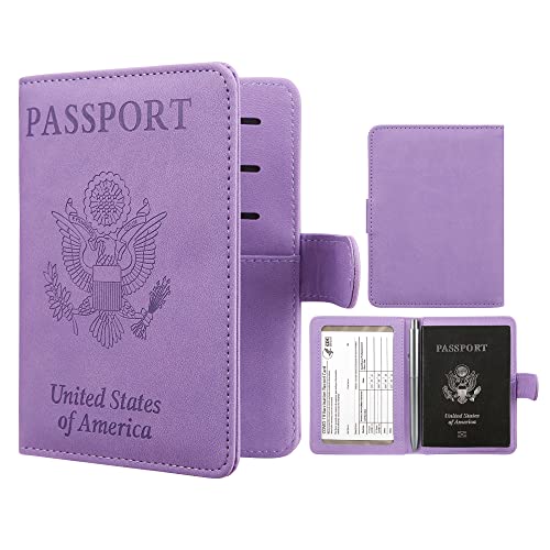 Cynure Rfid Blocking Passport Cover and CDC Vaccine Card Holder