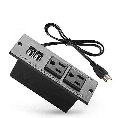 Conference Recessed Power Strip Socket with USB Ports